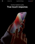 AGL09862 - iPhone 17 Air GLAS.tR EZ Fit Privacy showing the seamless feedback quality with true touch response.