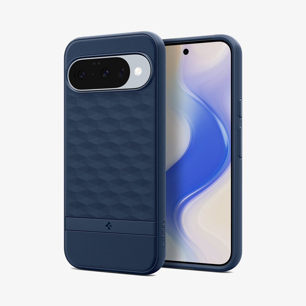 ACS09710 - Pixel 10 Pixel 10 Pro in midnight blue showing the back and front