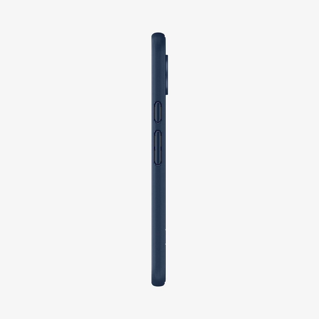 ACS09710 - Pixel 10 Pixel 10 Pro in midnight blue showing the side