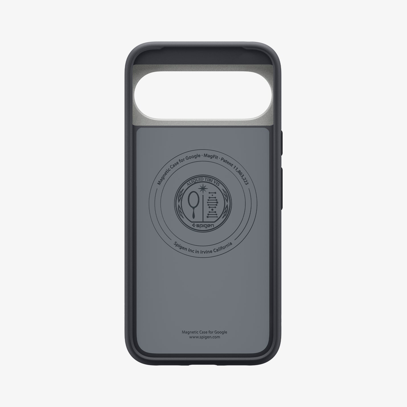 ACS09736 - Pixel 10 Pro XL Case Nano Pop (MagFit) in black sesame showing the inside of case