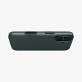 ACS09970 - iPhone 17 Thin Fit (MagFit) in Abyss Green showing the bottom of case