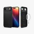 ACS09916 - iPhone 17 Air Thin Fit (MagFit) in Black showing the back, front and inside