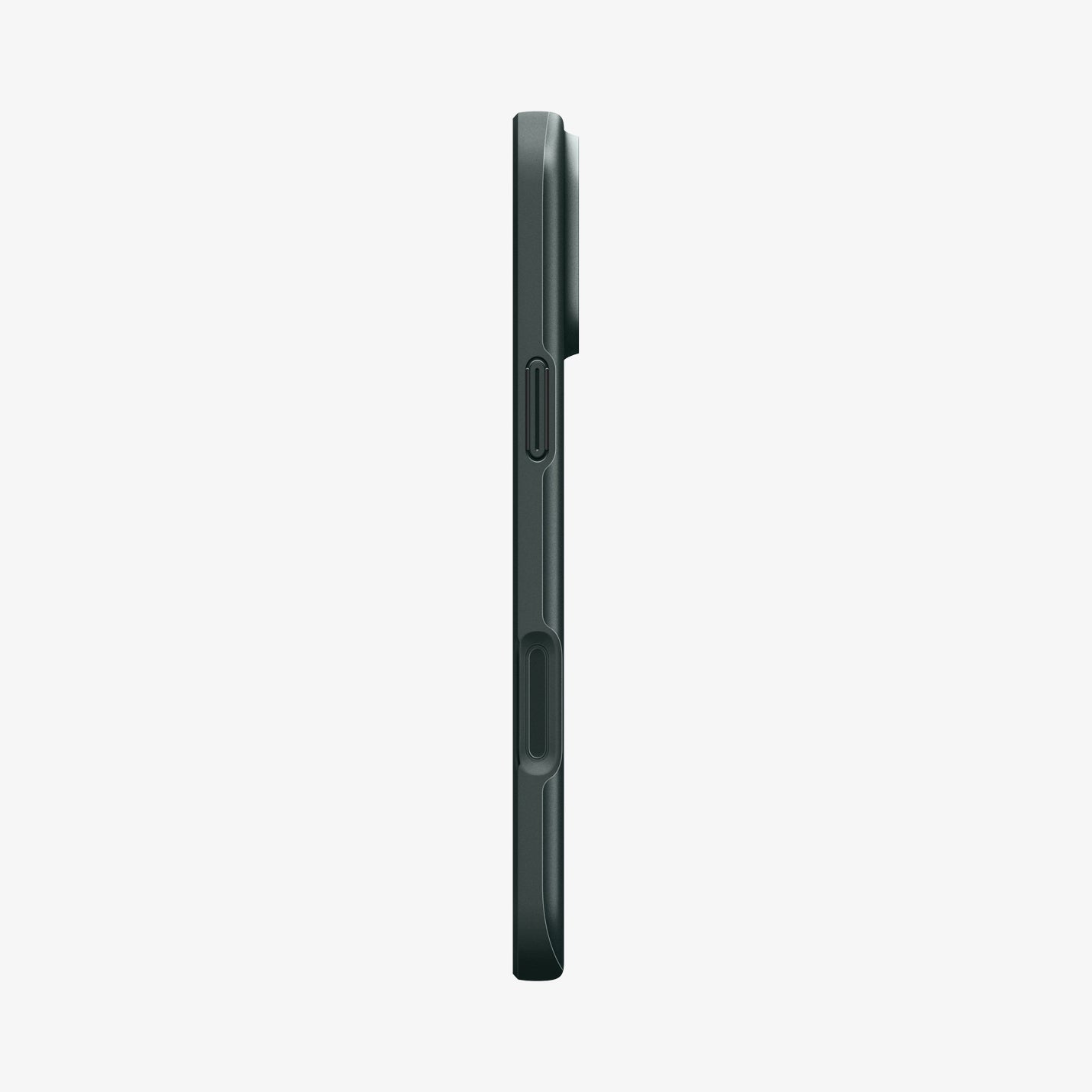 ACS09935 - iPhone 17 Pro Thin Fit (MagFit) in Abyss Green showing the side