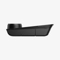 ACP11169 - Tesla Series - Center Console Organizer Lower Tray | TO220LYS in Black showing side profile design with angled structure and integrated cup holder for optimized fit within the center console