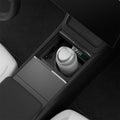 ACP10951 - Tesla Series - Sliding Console Organizer with Bottle Holder | TO220SC showing top view attached inside the console of car with water bottle inside