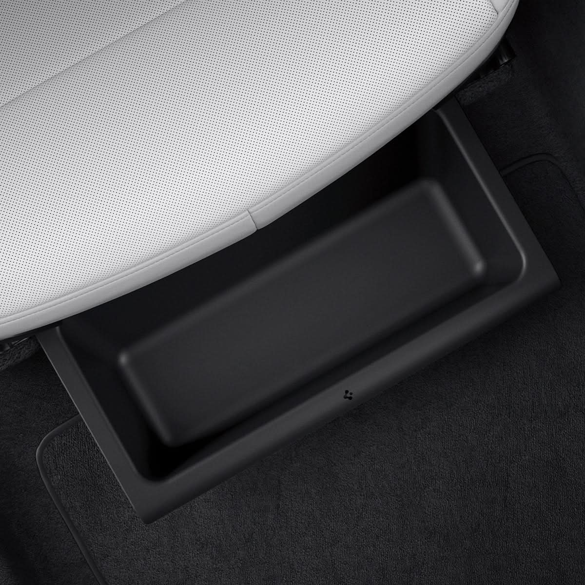 ACP10638 - Model Y Juniper (2025+) 1PK Underseat Organizer Box | TO222J showing the top side view inside of car