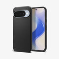 ACS09695 - Pixel 10 / Pixel 10 Pro Case Liquid Air (MagFit) in matte black showing the back and front