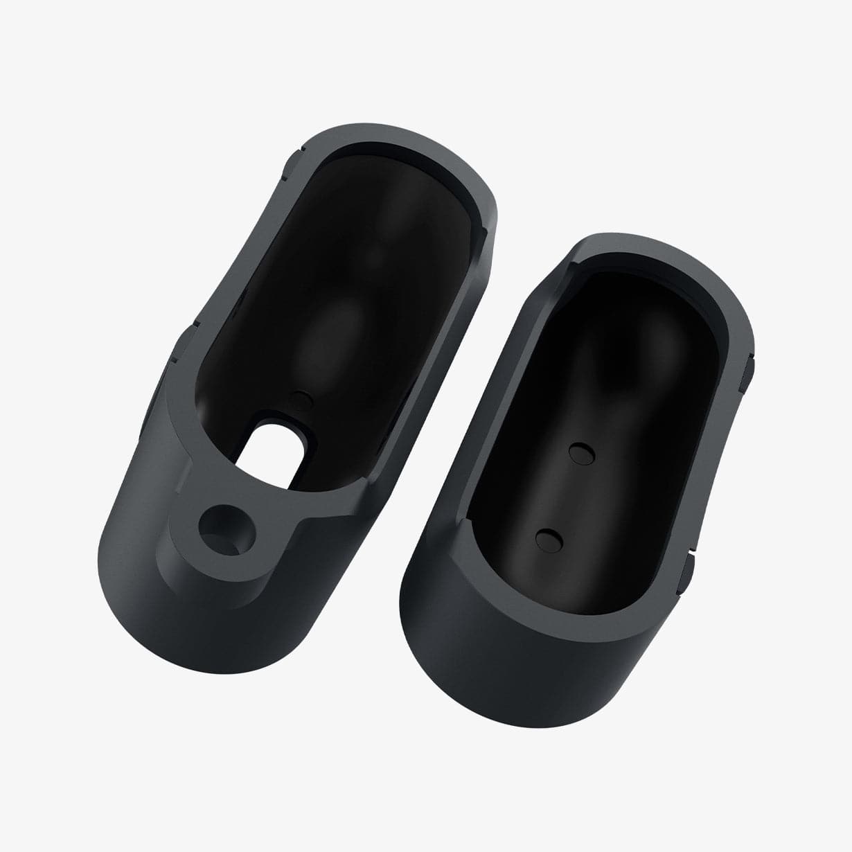 ASD01992 - Apple AirPods 3 Case Classic Shuffle in charcoal showing the inside of case