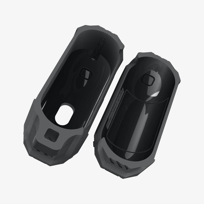 ASD00538 - Apple AirPods Pro Case Tough Armor in charcoal showing the inside of case