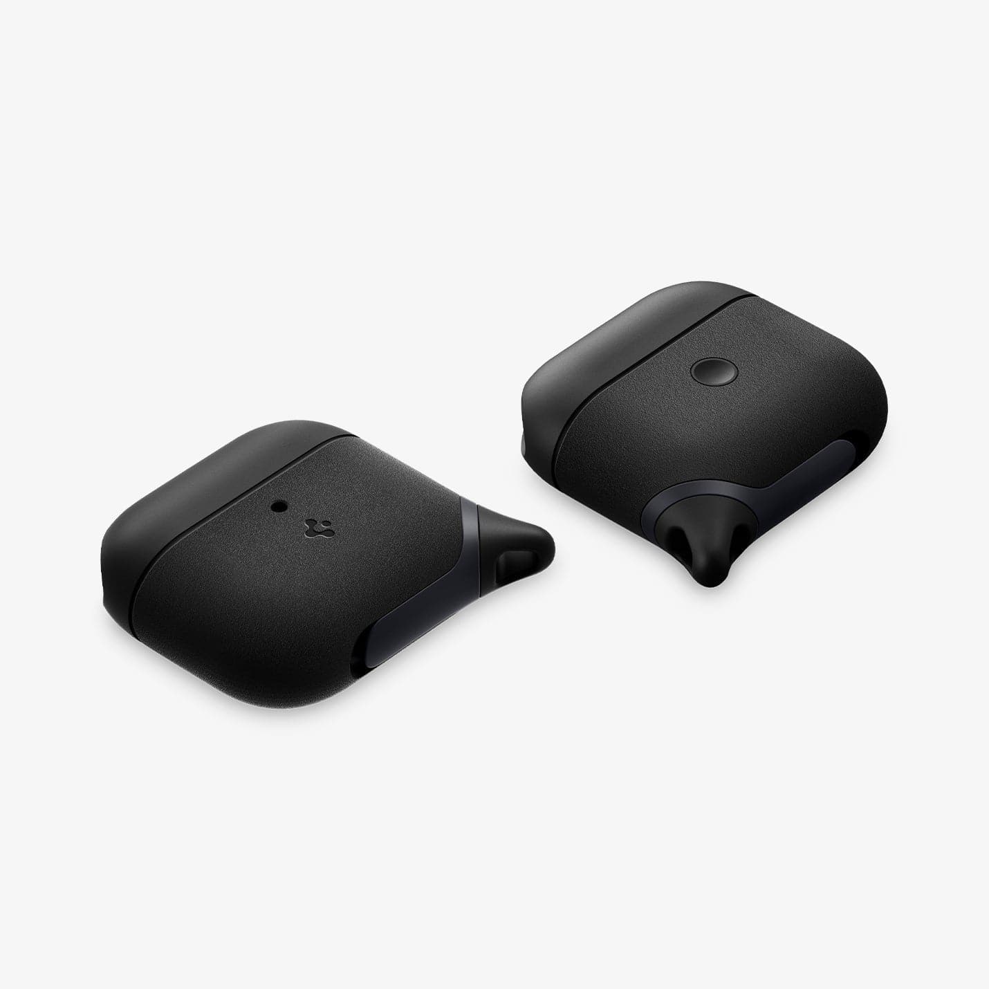 ASD01990 - Apple AirPods 3 Case Slim Armor IP in black showing the front, back and sides