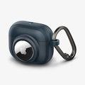 ACS04392 - Apple AirPods 3 Case Tag Armor Duo in metal slate showing the front, side and carabiner