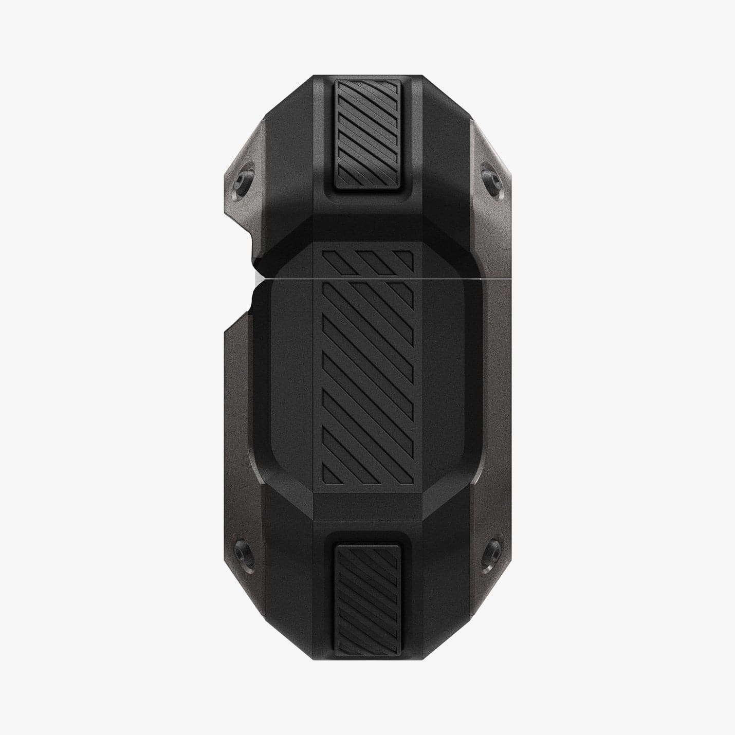 ASD01989 - Apple AirPods 3 Case Tough Armor in gunmetal showing the side