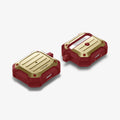 ASD02997 - Apple AirPods 3 Case Tough Armor in metallic gold showing the front, back and sides
