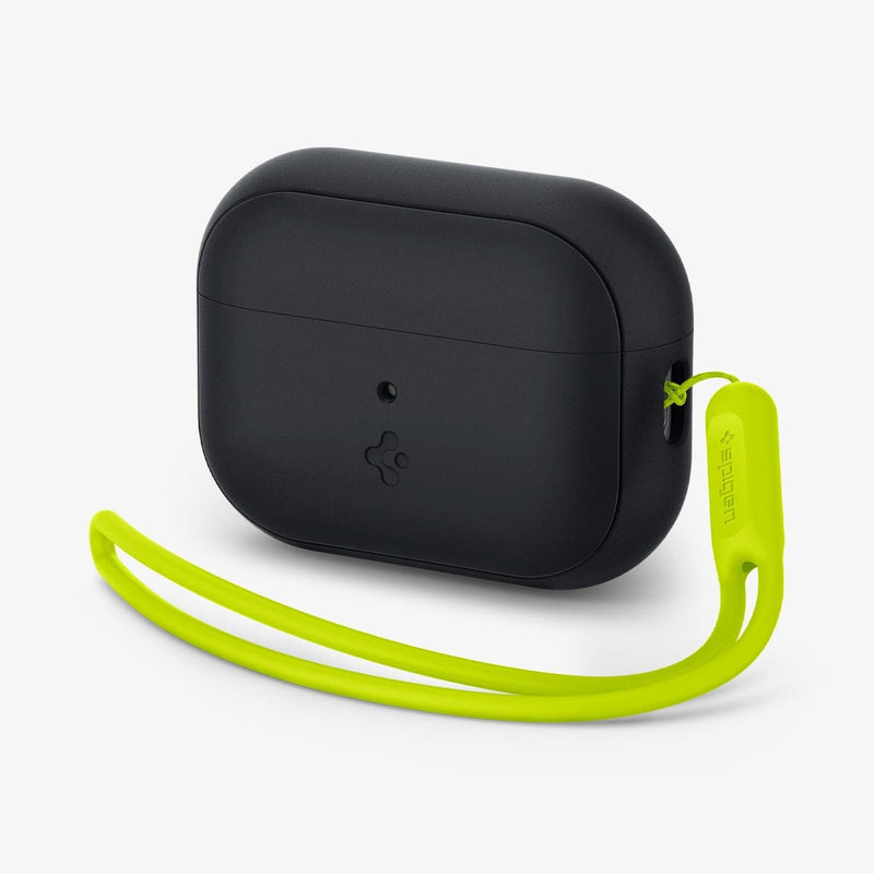 ACS05810 - Apple AirPods Pro 2 Case Silicone Fit + green strap showing the front, side and strap