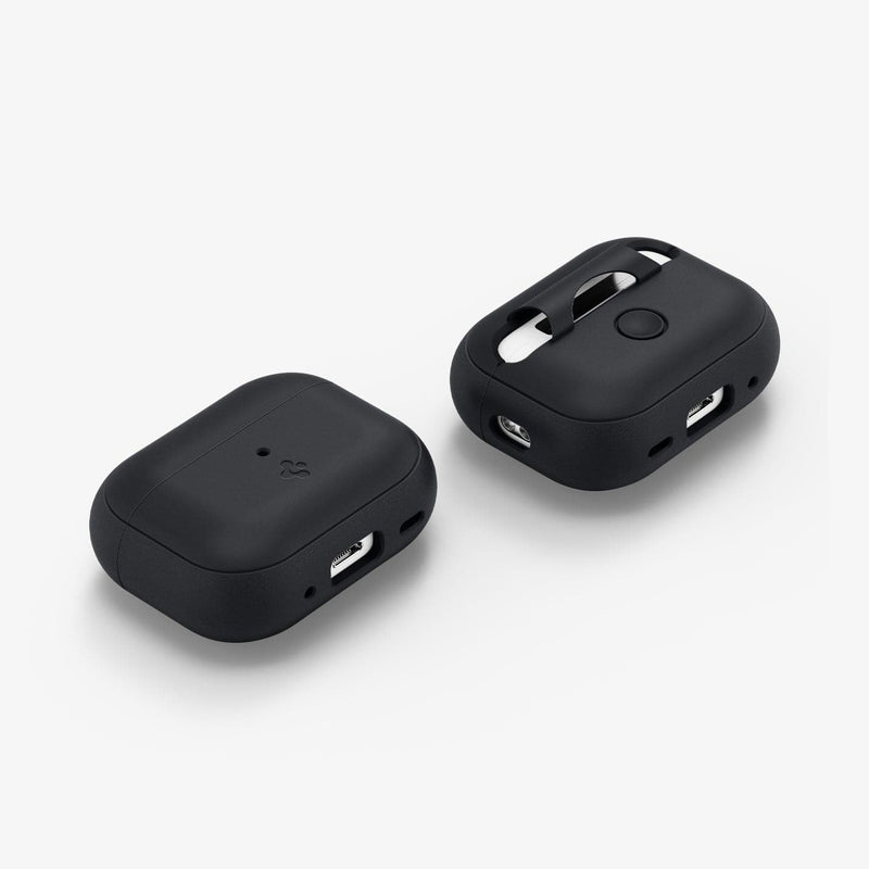 ACS05810 - Apple AirPods Pro 2 Case Silicone Fit + green strap showing the front, back and sides