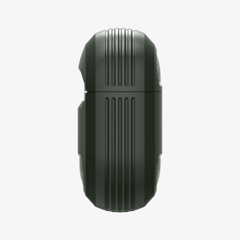 ASD01441 - Apple AirPods Pro Case Rugged Armor in military green showing the side