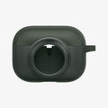 ACS04391 - Apple AirPods Pro Case Tag Armor Duo in military green showing the front with no AirTag in slot