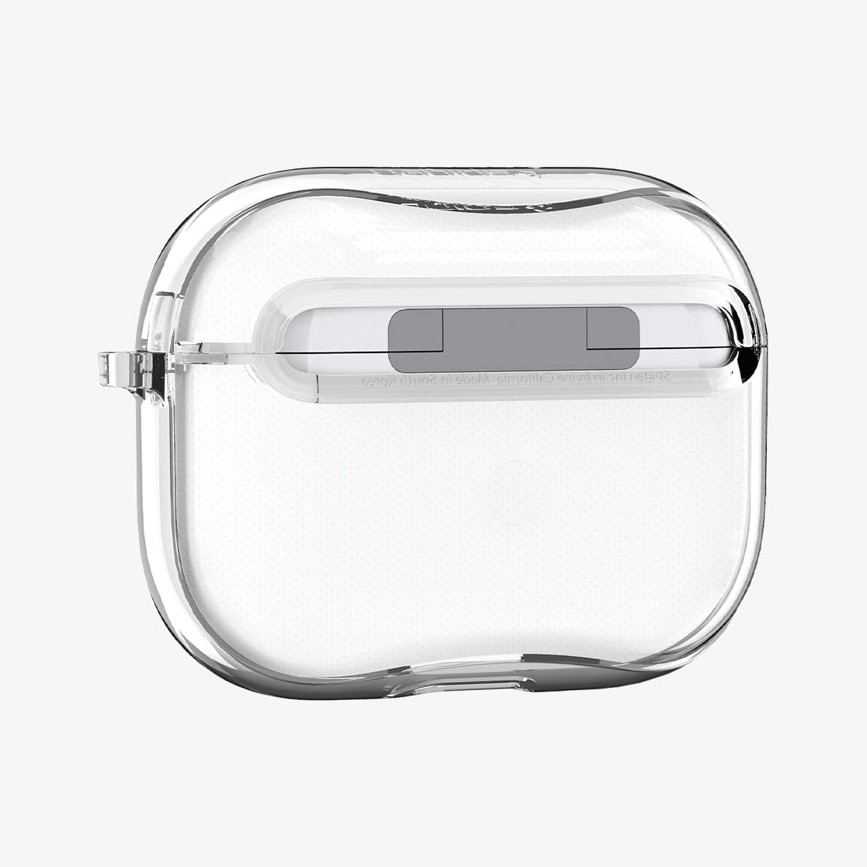 ASD00541 - Apple AirPods Pro Case Ultra Hybrid in crystal clear showing the back and side
