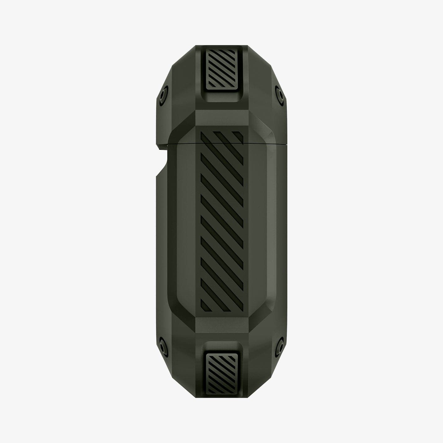 074CS26499 - Apple AirPods 1 / 2 Case Tough Armor in military green showing the side