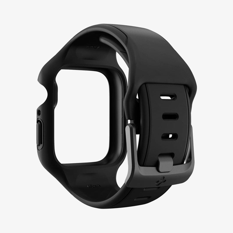 ACS04182 - Apple Watch Series (45mm) Case Liquid Air Pro in black showing the back with no watch face