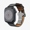 AMP06929 - Apple Watch (41mm)/Apple Watch (38mm) in black showing the front and inside of band