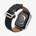 AMP06929 - Apple Watch (41mm)/Apple Watch (38mm) in black showing the back and partial inside of band
