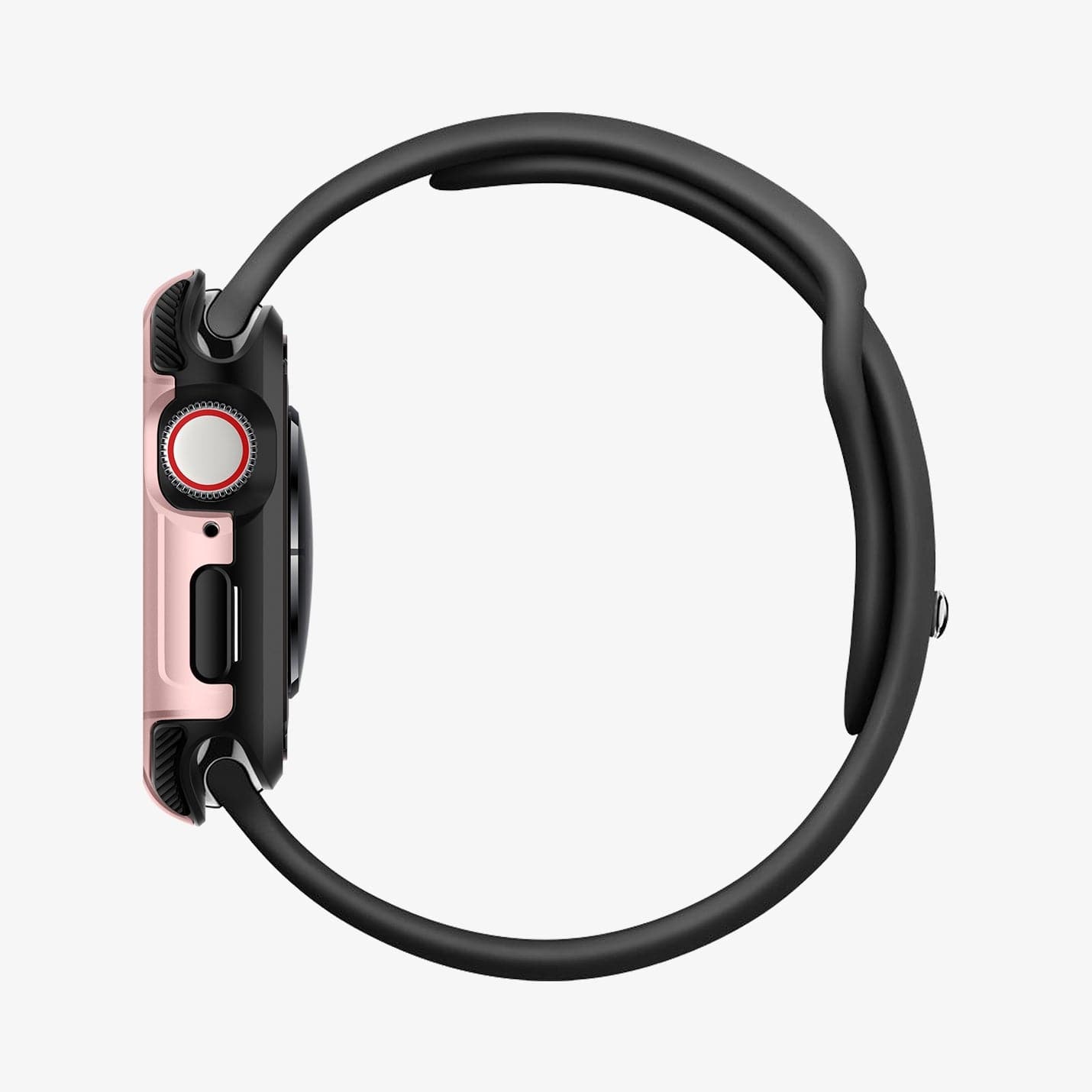 062CS24479 - Apple Watch Series (44mm) Case Tough Armor in rose gold showing the side