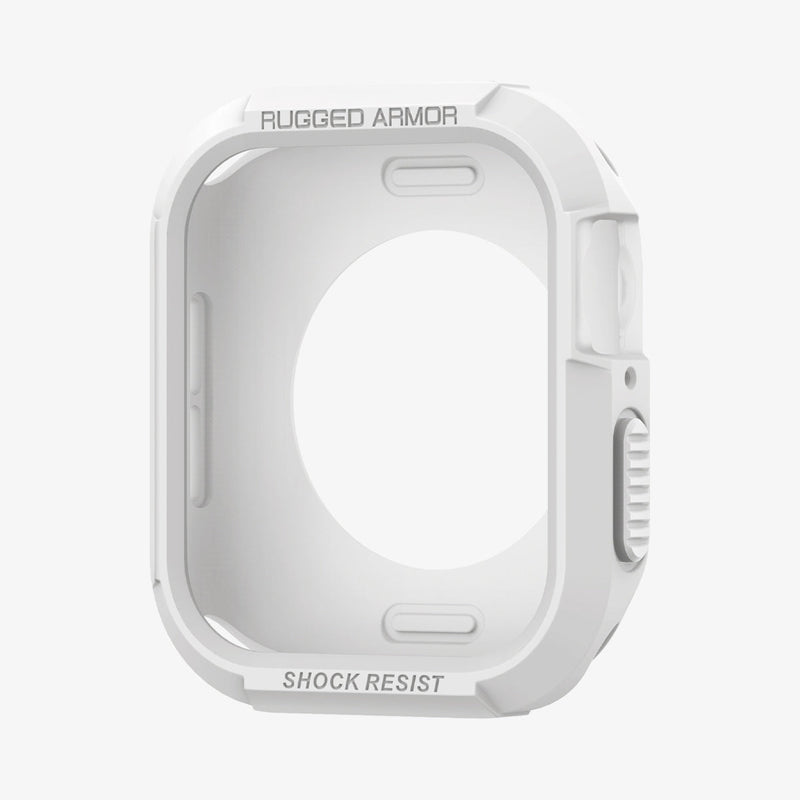 062CS24471 - Apple Watch (45mm) Rugged Armor in White showing the front and partial side