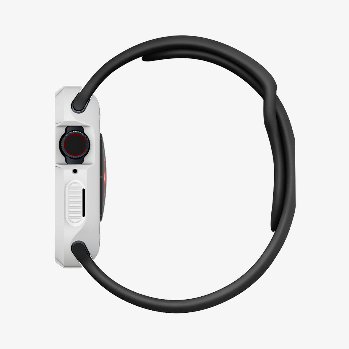 062CS24471 - Apple Watch (45mm) Rugged Armor in White showing the side