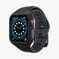 AMP02020 - Apple Watch (40mm) Liquid Air Pro in Black showing the front, side and inner bottom