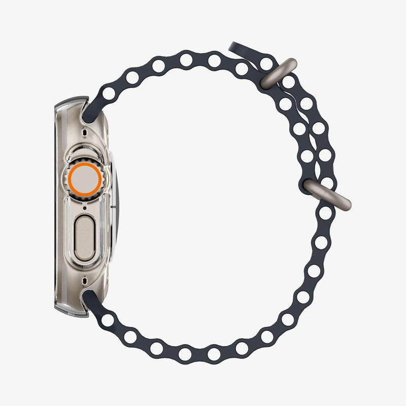 ACS05917 - Apple Watch Ultra (Apple Watch (49mm)) Case Thin Fit in crystal clear showing the side