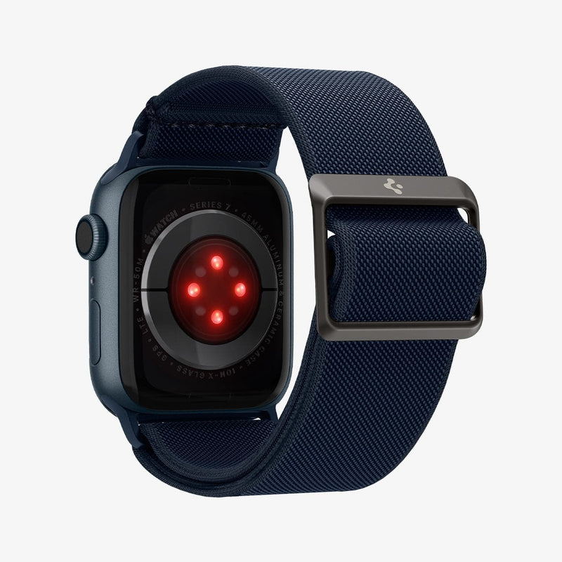 AMP02287 - Apple Watch Series (Apple Watch (49mm)/Apple Watch (45mm)/Apple Watch (42mm)) Watch Band Lite Fit in navy showing the back