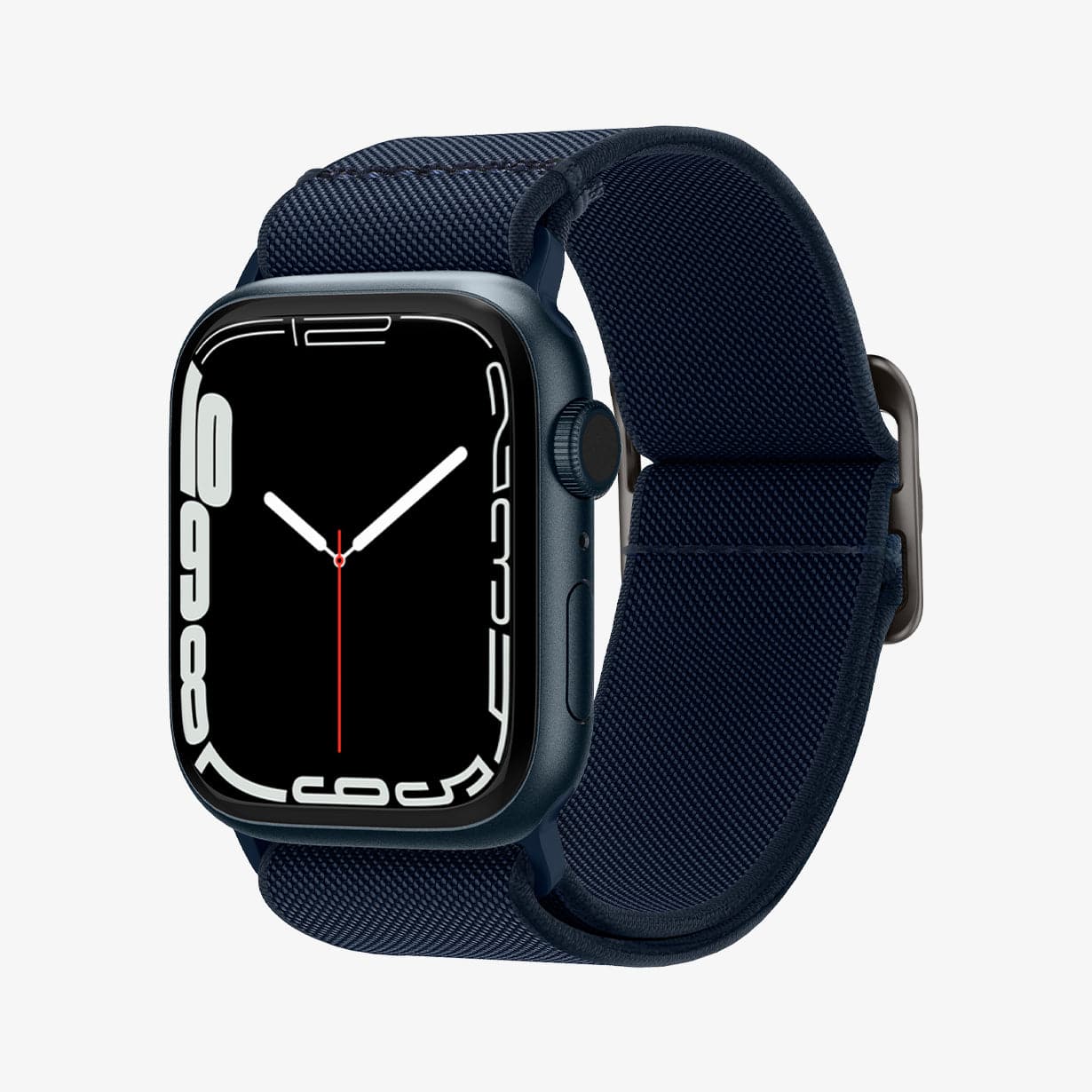 AMP02287 - Apple Watch Series (Apple Watch (49mm)/Apple Watch (45mm)/Apple Watch (42mm)) Watch Band Lite Fit in navy showing the front and inside of band