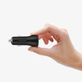 000CP25597 - SteadiBoost USB-C PD3.0 Car Charger showing a hand holding the charger