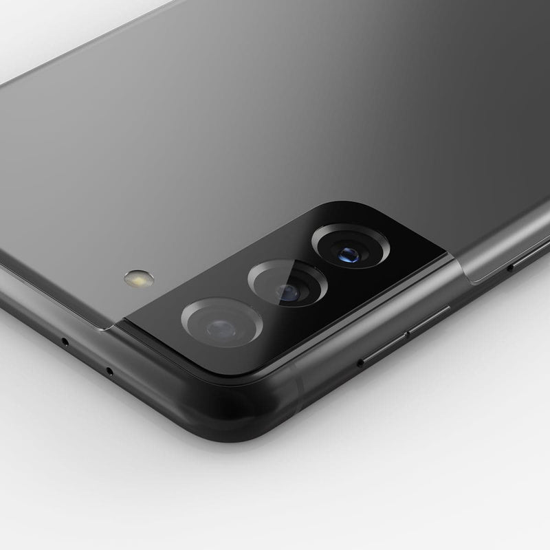 AGL04146 - Galaxy S22 5G Galaxy S22 Plus 5G Optik Lens Protector in black shown close up