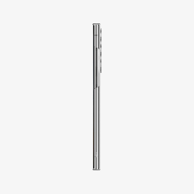 ACS03930 - Galaxy S22 Ultra 5G Case AirSkin in crystal clear showing the side with volume controls