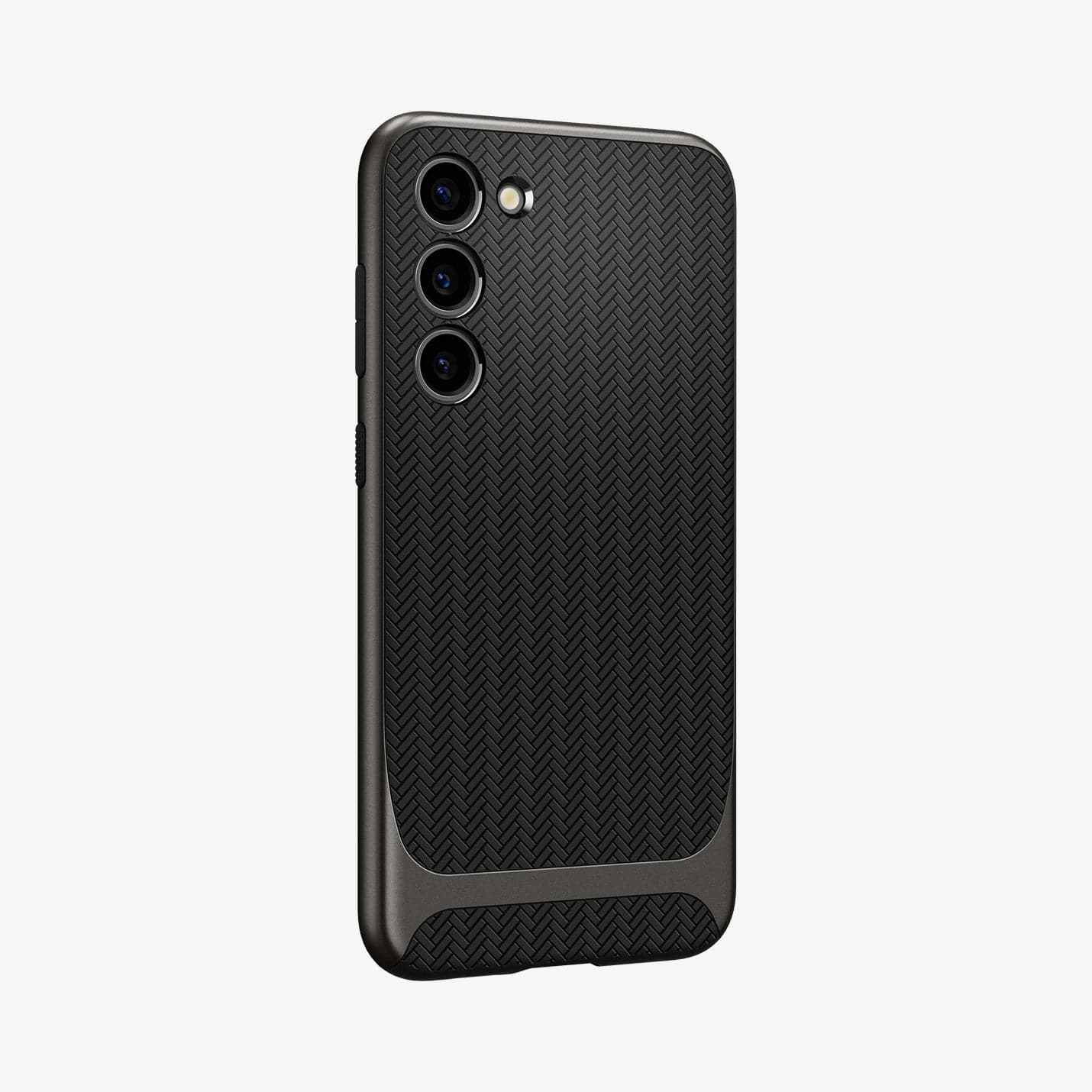 ACS05675 - Galaxy S23 Plus Case Neo Hybrid in gunmetal showing the back and partial side