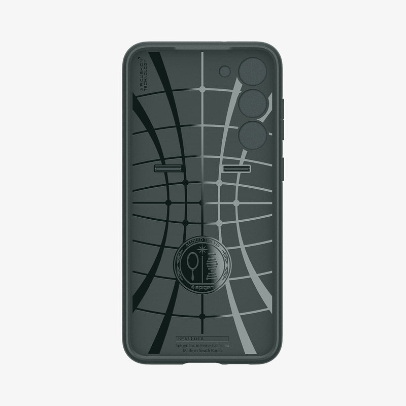 ACS06088 - Galaxy S23 Case Optik Armor in abyss green showing the inside of case