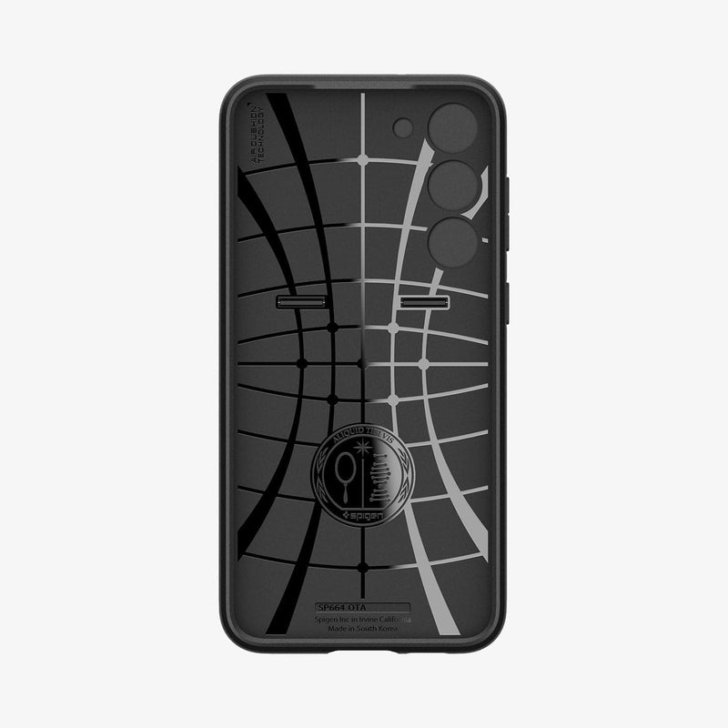 ACS05687 - Galaxy S23 Plus Case Optik Armor in black showing the inside of case