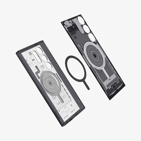 Galaxy S24 Series - Back Cover Case Ultra Hybrid Metal Ring Zero One (MagFit)