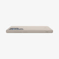 ACS09165 - Galaxy S25 Ultra Case Silicone Fit (MagFit + Qi2 Ready) in Natural Titanium showing the partial back and side