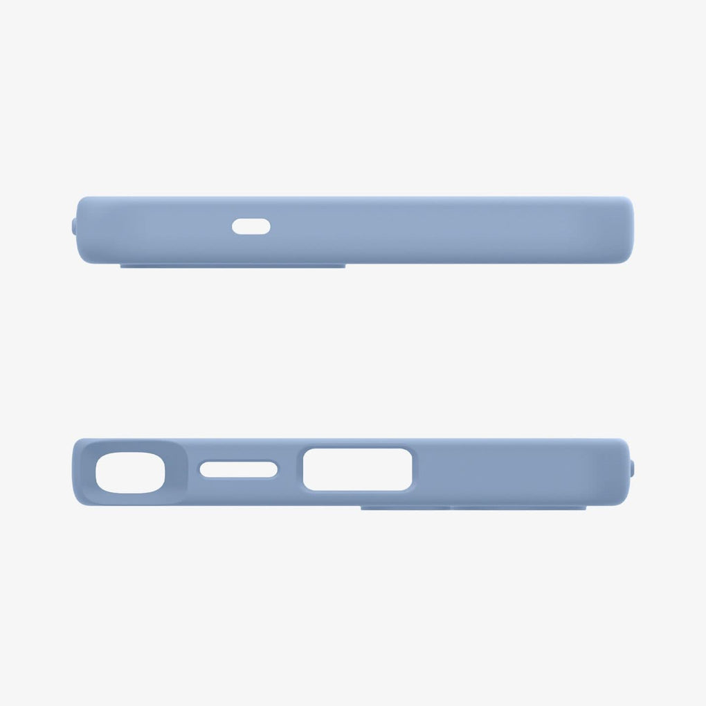 ACS09018 - Galaxy S25 Ultra Case Silicone Fit (MagFit + Qi2 Ready) in Sapphire Blue showing the top and bottom
