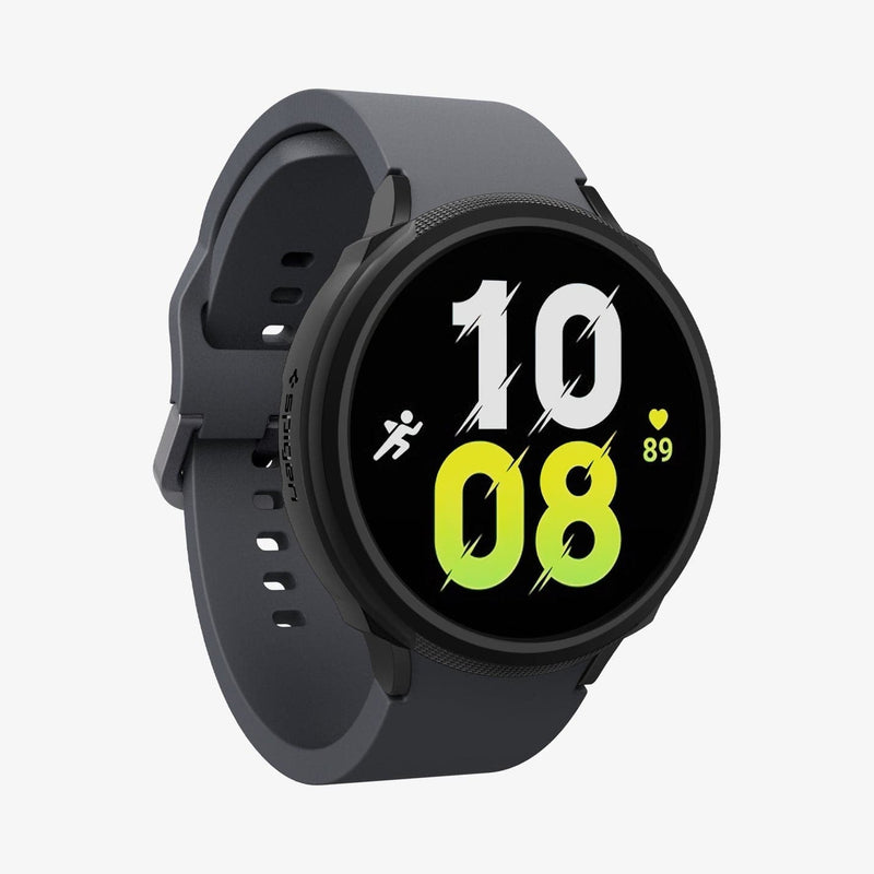 ACS03139 - Galaxy Watch 5/4 (40mm) Case Liquid Air in matte black showing the front and side