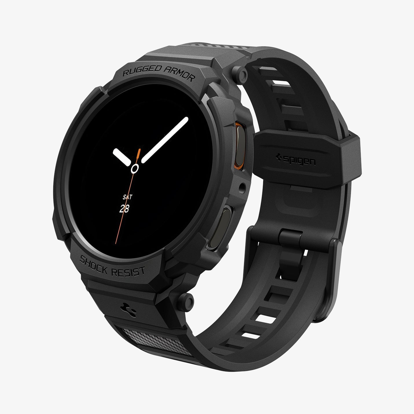 ACS10007 - Galaxy Watch 8 Rugged Armor Pro showing the front and partial side
