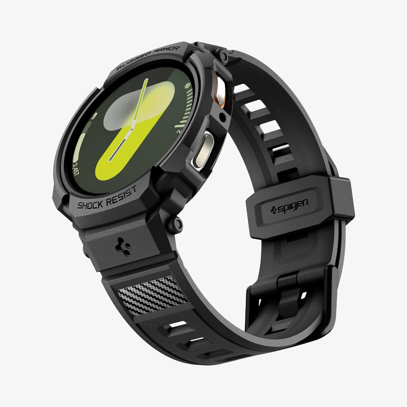 ACS10005 - Galaxy Watch 8 Rugged Armor Pro showing the front, side and bottom