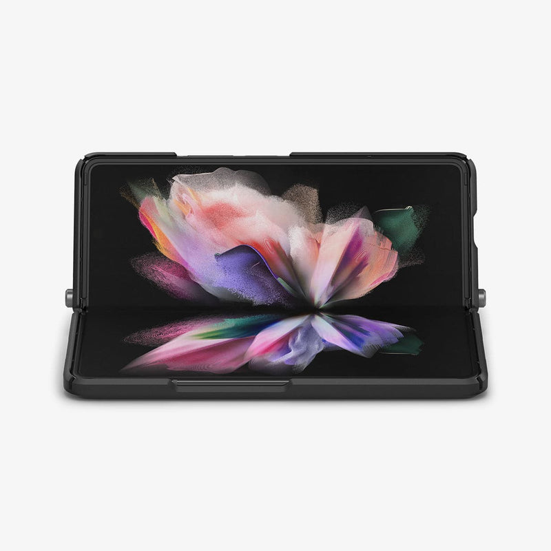 ACS03410 - Galaxy Z Fold 3 Case Neo Hybrid S in black showing the inside and side