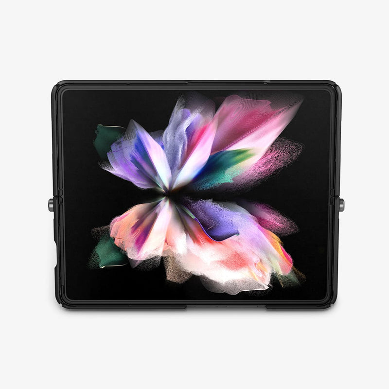 ACS03410 - Galaxy Z Fold 3 Case Neo Hybrid S in black showing the inside with device fully open