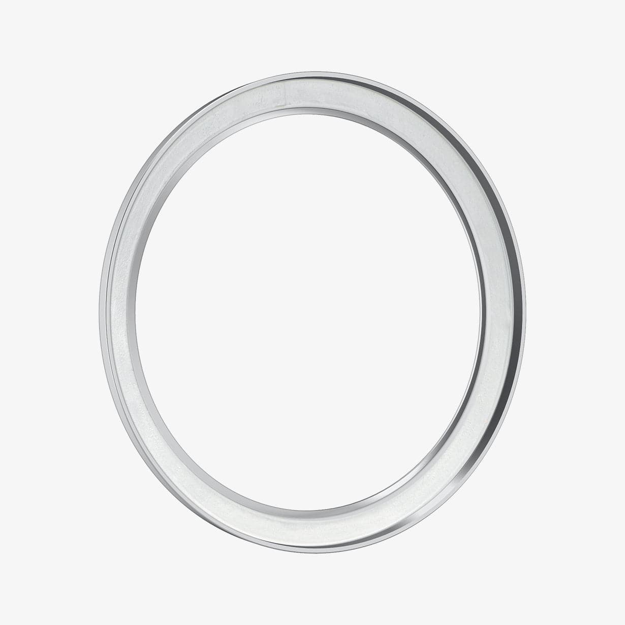 AMP04273 - Galaxy Watch 4 Classic (46mm) Chrono Shield in silver showing the inside and side of case