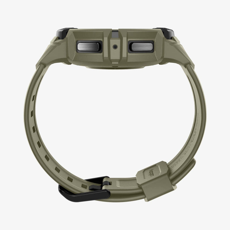 ACS05913 - Galaxy Watch 5 Pro (45mm) Case Rugged Armor Pro in vintage khaki showing the side