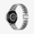 AMP06498 - Watch 6 (44mm) Modern Fit 316L Band in Silver showing the back, partial inner side of the strap and bottom